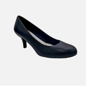 NEW Easy Street Women's Passion Dress Pumps Heel Navy Blue Size 7.5M